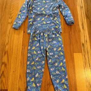 Copper Pearl Blue Bird Print Baby 12 Month Pajamas